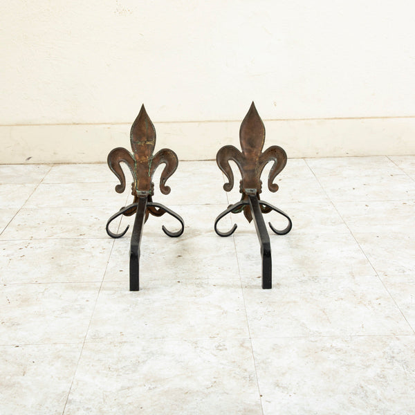 Fleur de Lys Andirons
