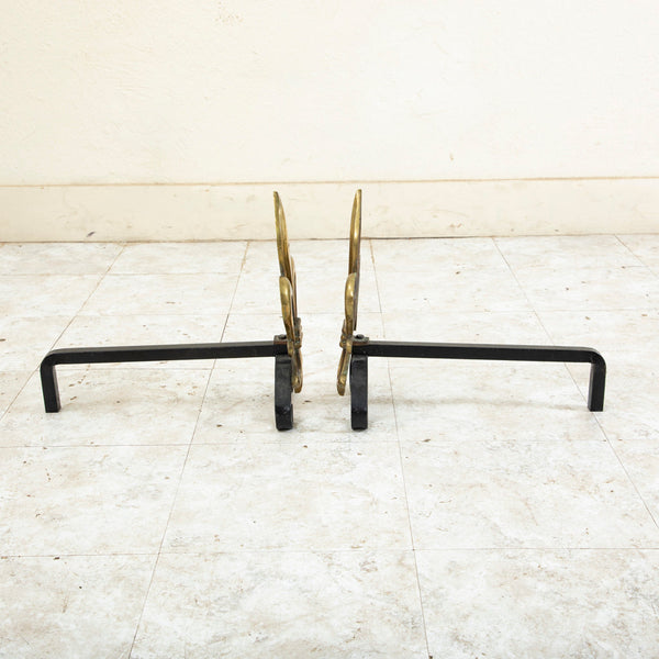 Fleur de Lys Andirons