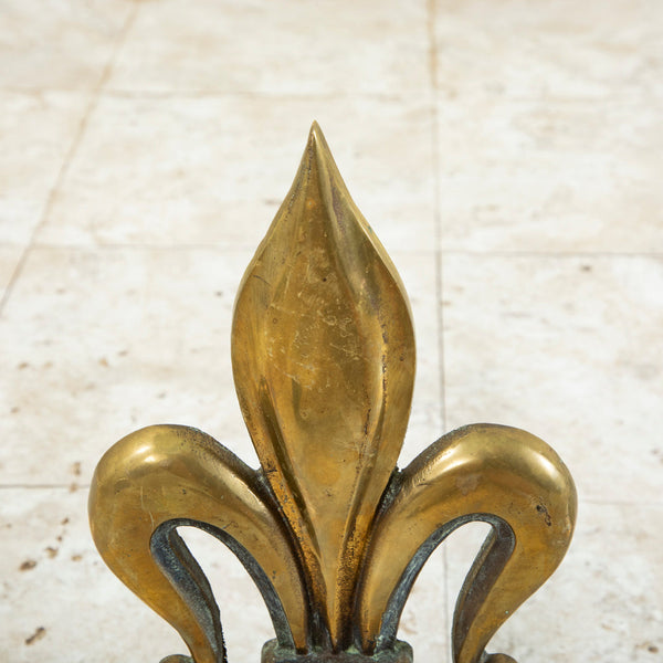 Fleur de Lys Andirons