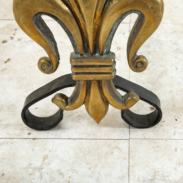 Fleur de Lys Andirons