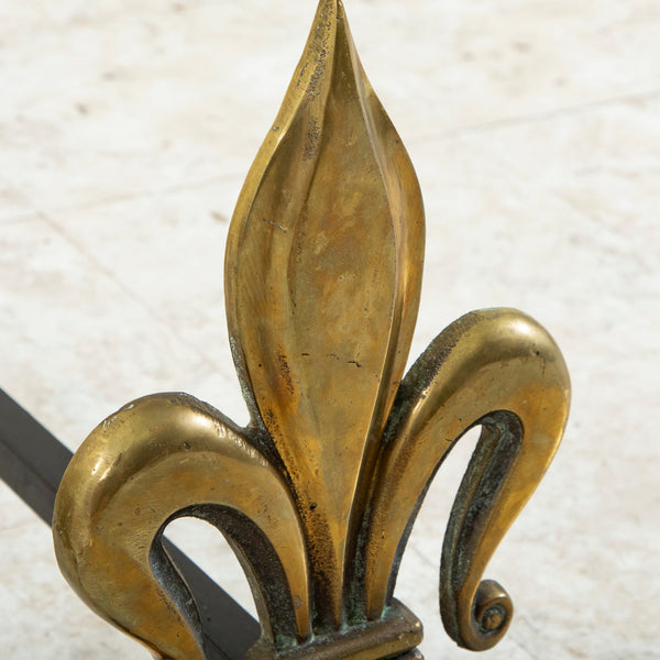 Fleur de Lys Andirons
