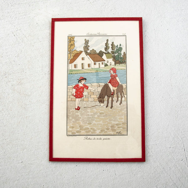 Watercolored Fashion Engraving