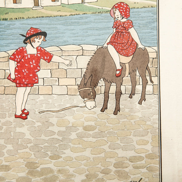 Watercolored Fashion Engraving