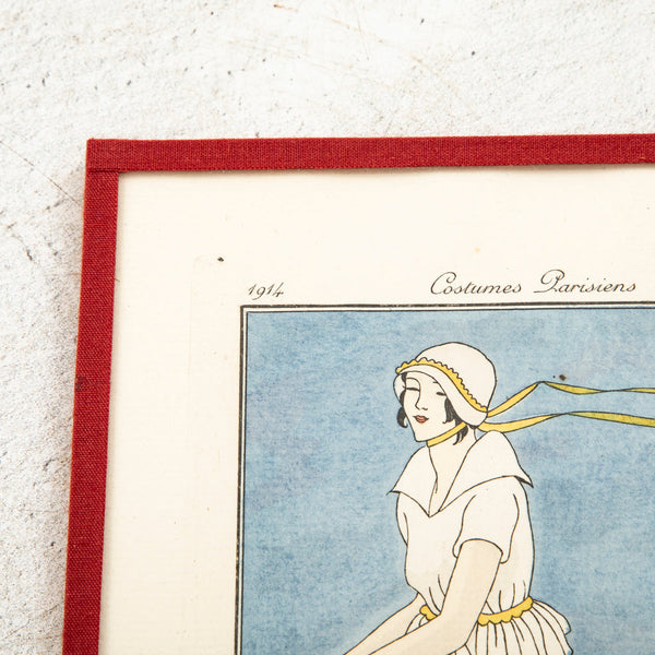 Watercolored Fashion Engraving