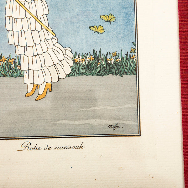 Watercolored Fashion Engraving