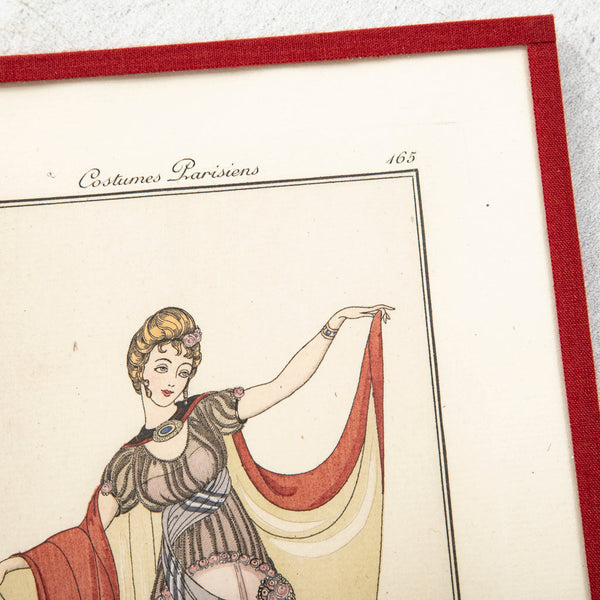 Watercolored Fashion Engraving