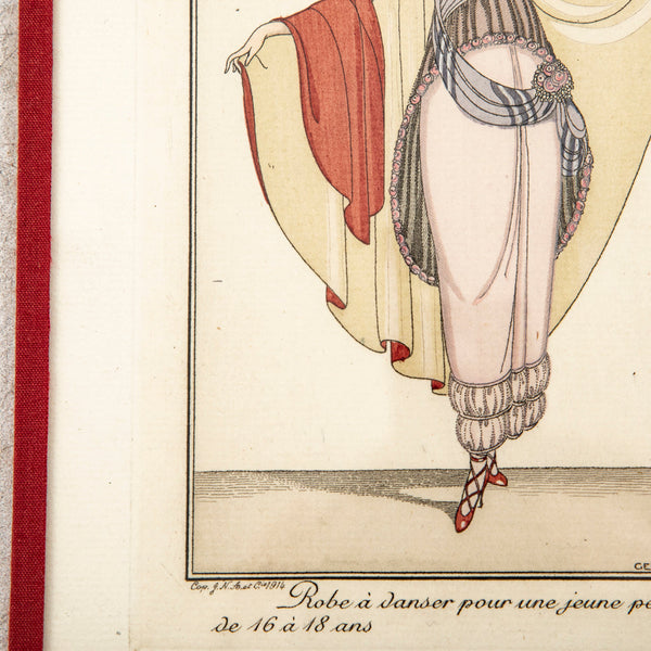 Watercolored Fashion Engraving