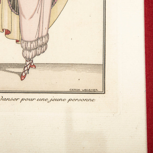 Watercolored Fashion Engraving