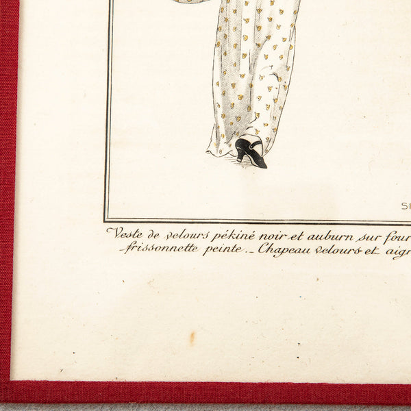 Watercolored Fashion Engraving