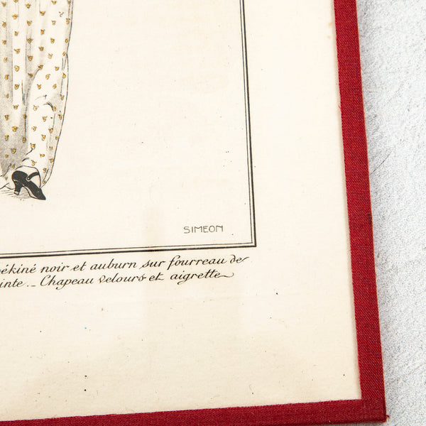 Watercolored Fashion Engraving