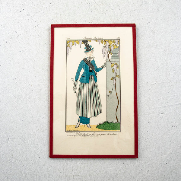 Watercolored Fashion Engraving