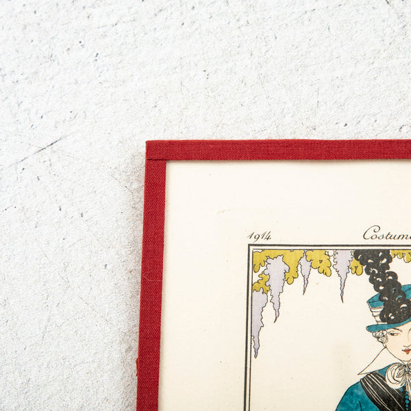 Watercolored Fashion Engraving