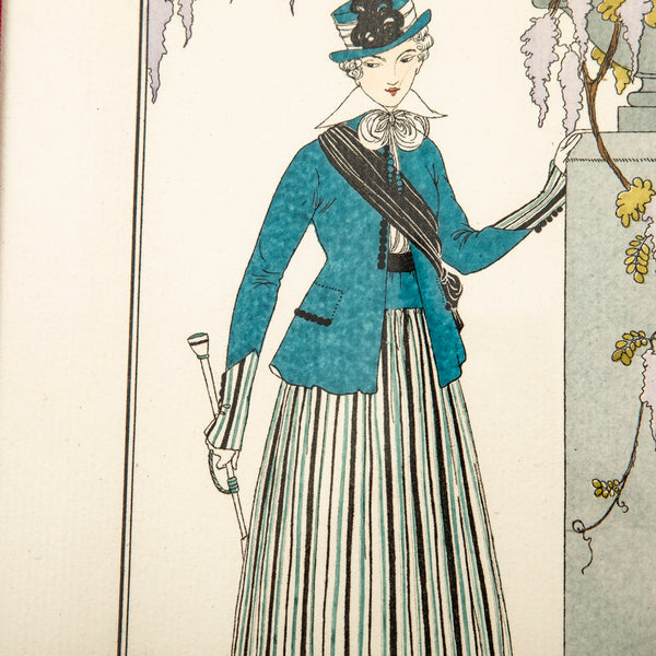 Watercolored Fashion Engraving