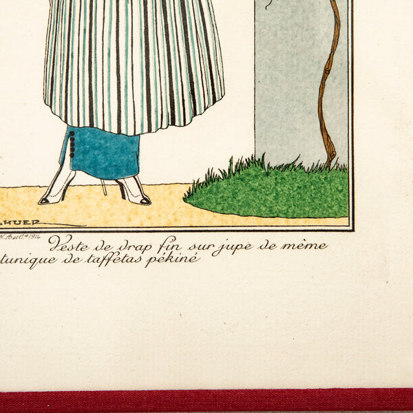 Watercolored Fashion Engraving