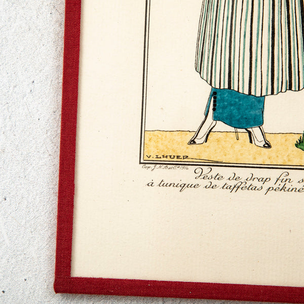 Watercolored Fashion Engraving