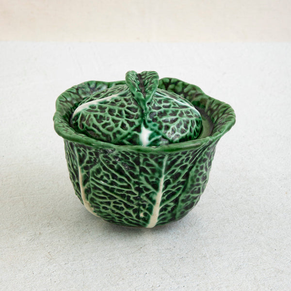 Majolica Cabbage Dish