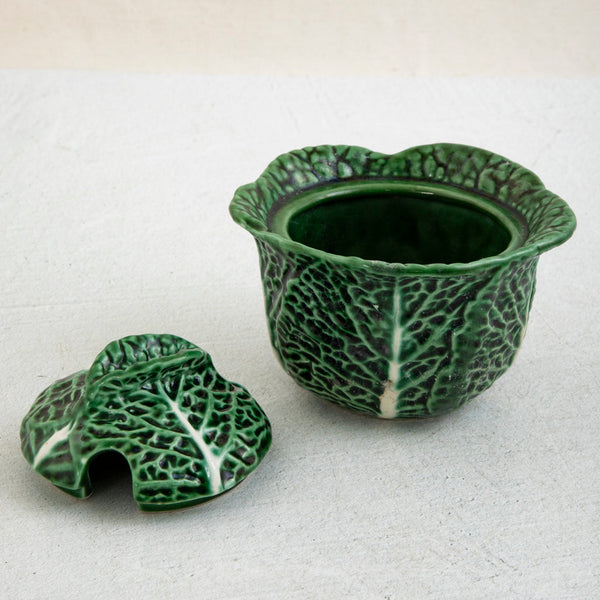 Majolica Cabbage Dish