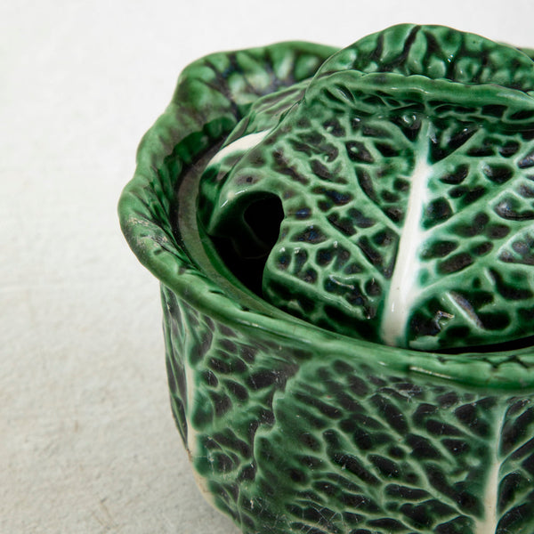 Majolica Cabbage Dish