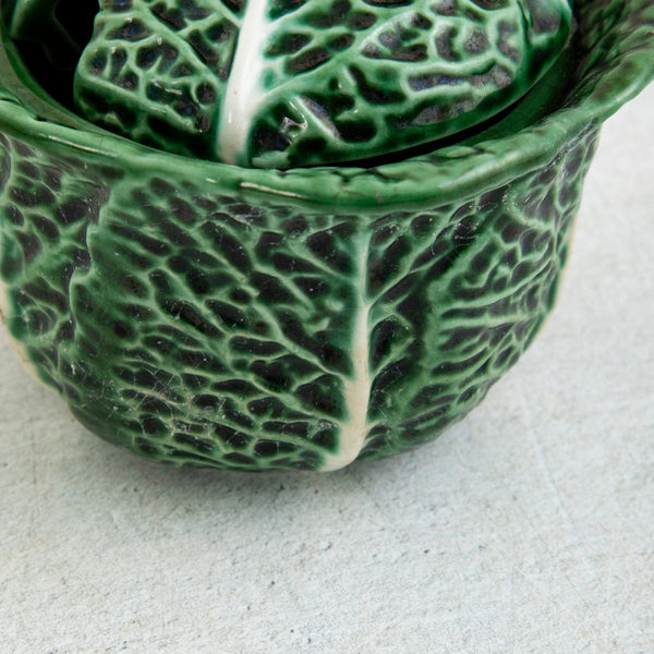 Majolica Cabbage Dish