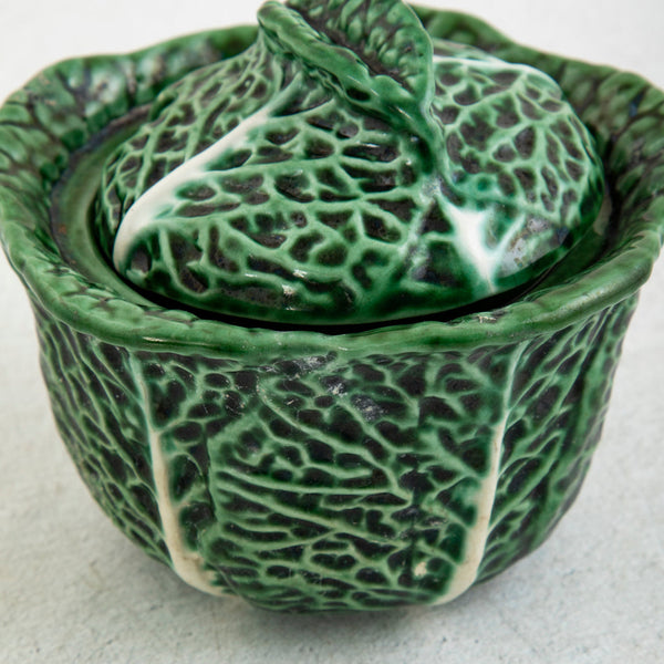 Majolica Cabbage Dish