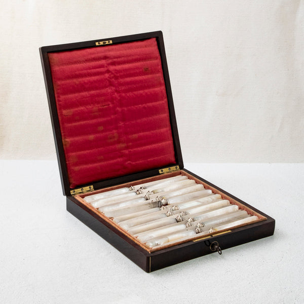 Napoleon III Silver Knife Set