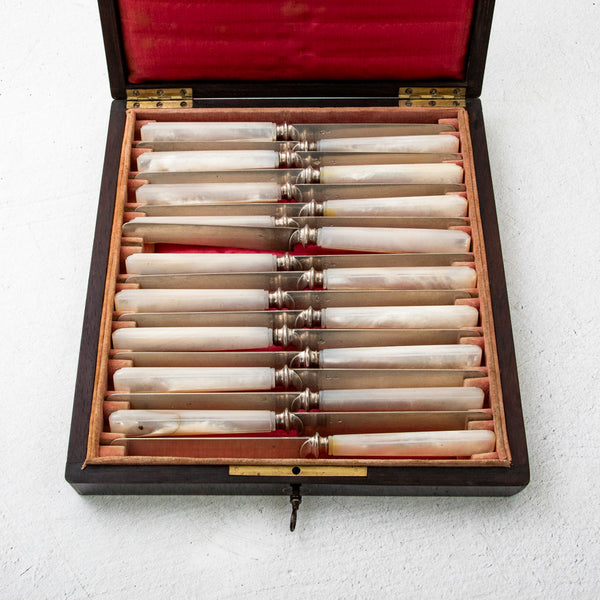 Napoleon III Silver Knife Set