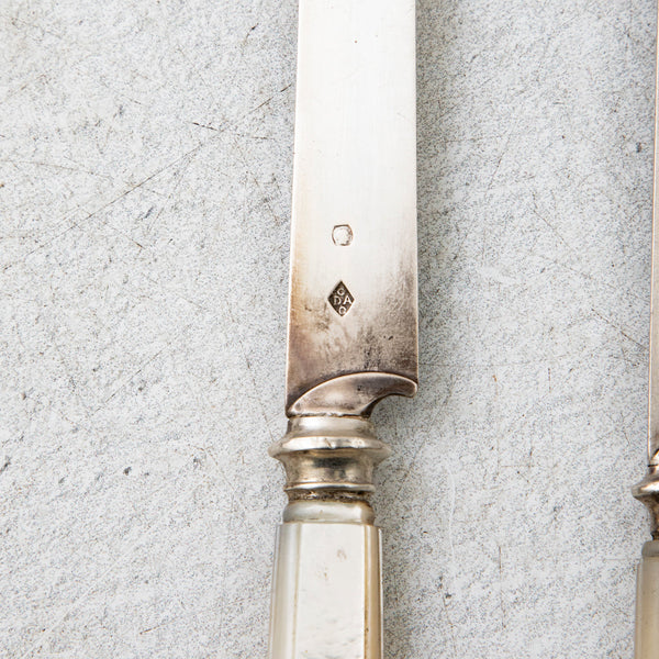 Napoleon III Silver Knife Set