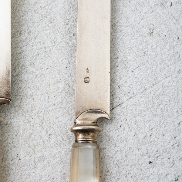 Napoleon III Silver Knife Set