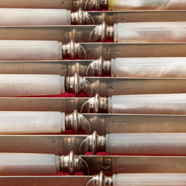 Napoleon III Silver Knife Set