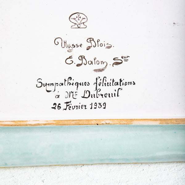 Faience de Blois Tray