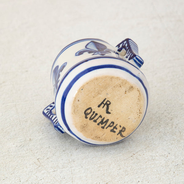 Fleur de Lys Faience Cup