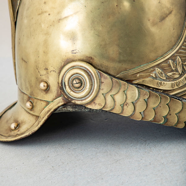 Brass Fireman's Helmet