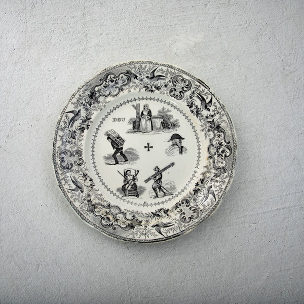 Set of Eight Rebus Plates