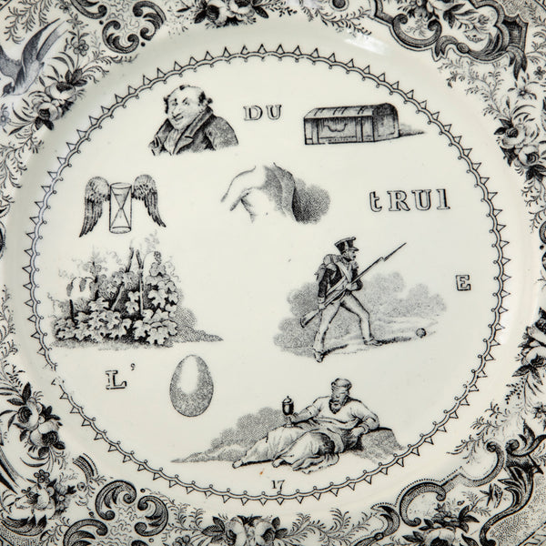 Set of Eight Rebus Plates