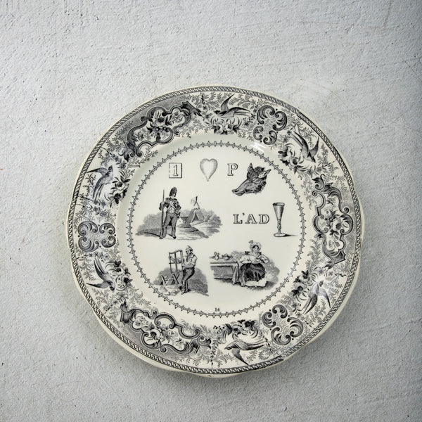 Set of Eight Rebus Plates