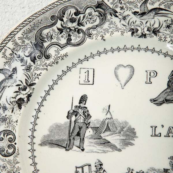 Set of Eight Rebus Plates