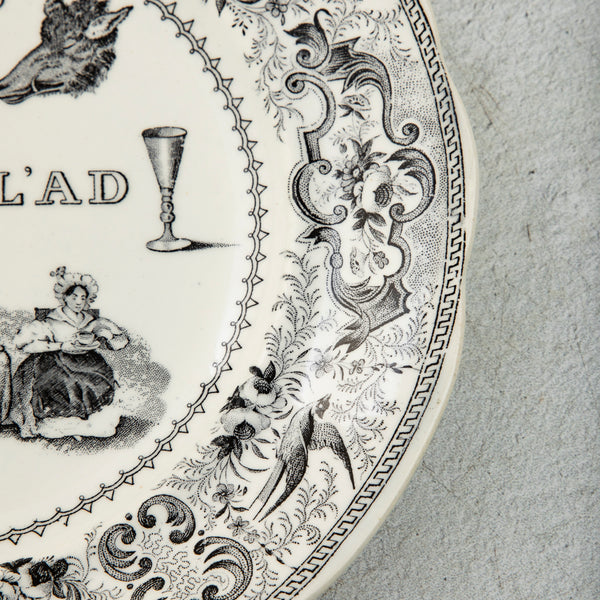 Set of Eight Rebus Plates