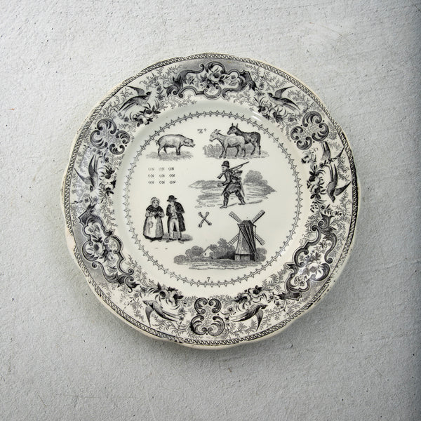 Set of Eight Rebus Plates