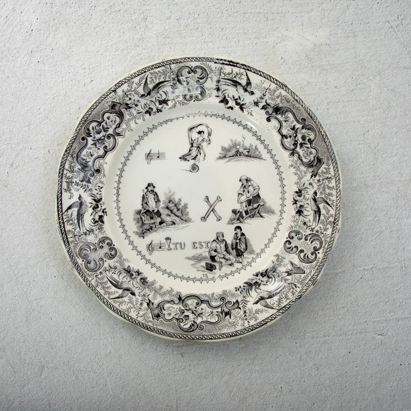 Set of Eight Rebus Plates