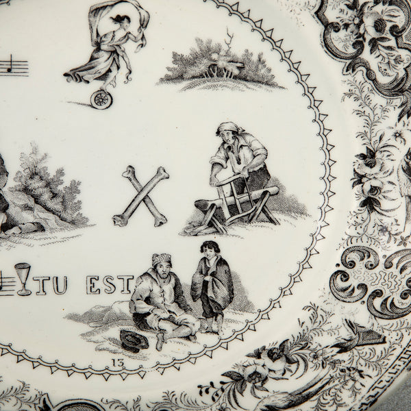 Set of Eight Rebus Plates