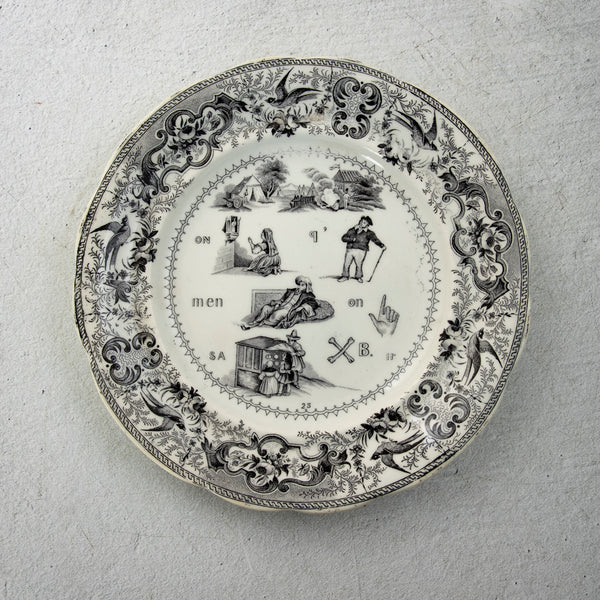 Set of Eight Rebus Plates