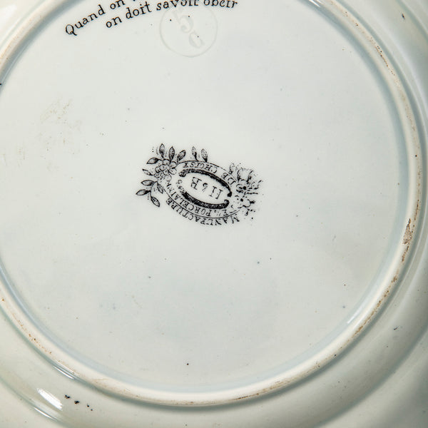 Set of Eight Rebus Plates