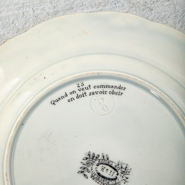Set of Eight Rebus Plates