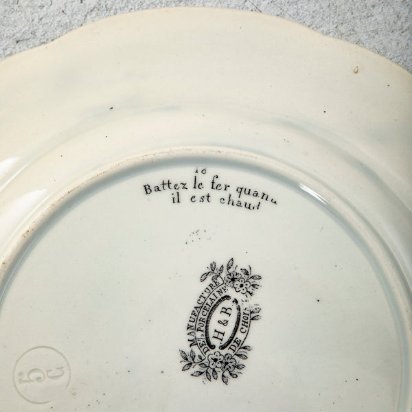 Set of Eight Rebus Plates