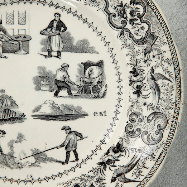 Set of Eight Rebus Plates