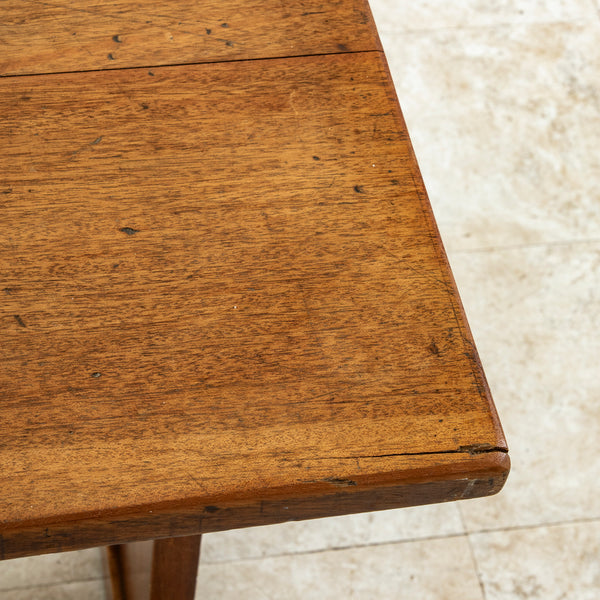 Walnut and Brass Bistro Table