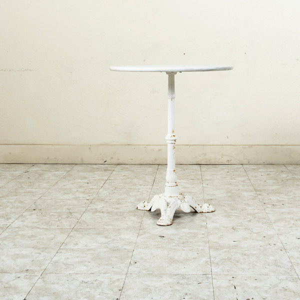 Iron and Marble Bistro Table