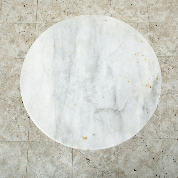 Iron and Marble Bistro Table