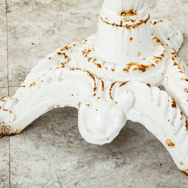 Iron and Marble Bistro Table