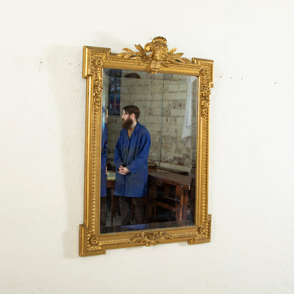 Louis XVI Gilt Wood Mirror